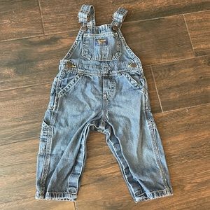 Osh kosh B’Gosh baby toddler denim jean overalls size 12 months